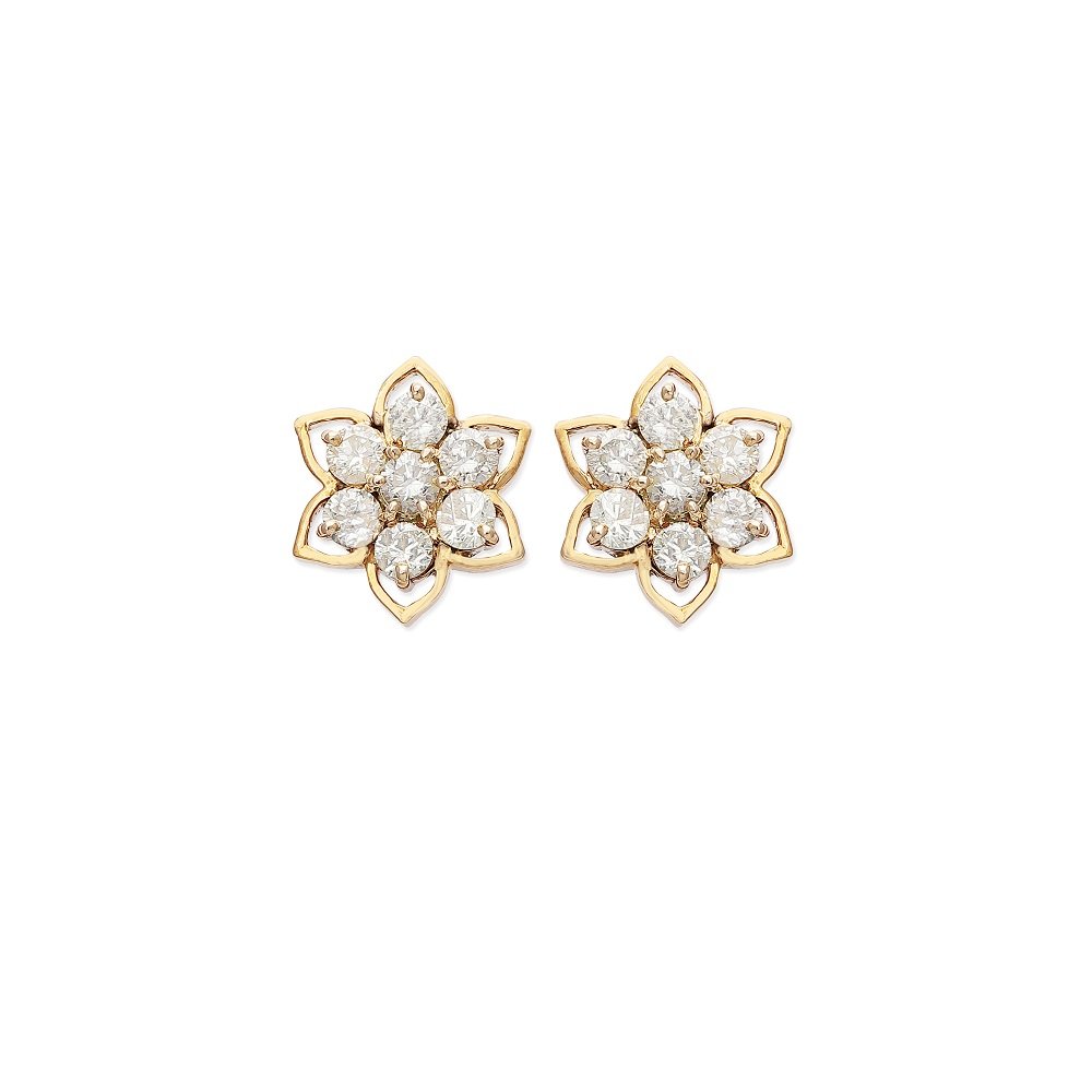 7stone floweral diamond earings 7stone floweral diamond earings