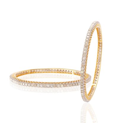 Dia single line diamond bangle