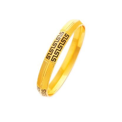 Exclusive designer gold bangle