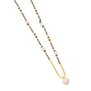 modest round pendant mangal sutra