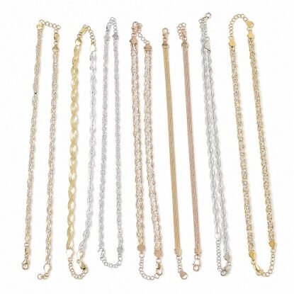 Silver vine anklets
